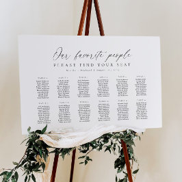 12 Tafels Ons Favoriete Personen Zitplaatsindeling Poster