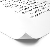 12 Tafels Vind uw Seat Zitplaatsschema Plan Poster (Hoek)