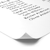 12 Tafels Vind uw Zitplaatskaart Poster (Hoek)