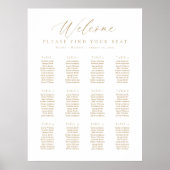 12 Tafels Welkom Zitplaatskaart Poster (Voorkant)
