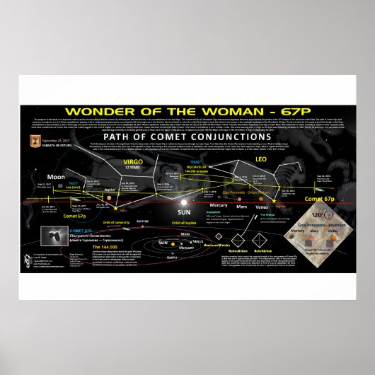 12-teken voor revisie - Comet 67p-uitlijning Poster (Voorkant)