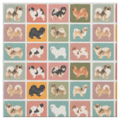 12 Tibetaanse Spanjaarden Fabric Stof (Close Up)