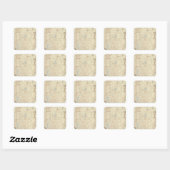 12 Tollandkaart Vierkante Sticker (Vel)