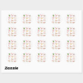 12 twaalf dagen van kerst compleet ronde sticker (Vel)