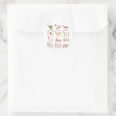12 twaalf dagen van kerst compleet ronde sticker (Tas)