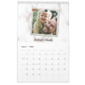 12 Twaalf foto Modern Elegant Collage Family Love Kalender (Mar 2026)