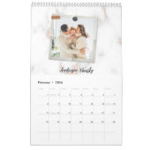 12 Twaalf foto Modern Elegant Collage Family Love Kalender (Feb 2026)