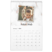 12 Twaalf foto Modern Elegant Collage Family Love Kalender (Jan 2026)