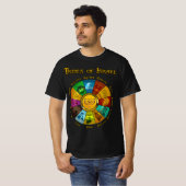 12 Twaalf Israëlische stammen - Hebreeuwse joodse  T-shirt (Voorkant volledig)