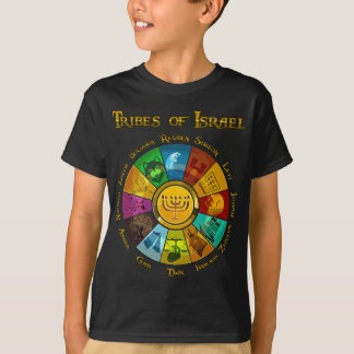 12 Twaalf Israëlische stammen - Hebreeuwse joodse  T-shirt