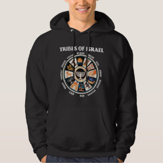 12 Twaalf stammen van Israël Hebreeuwse Israëli Ju Hoodie
