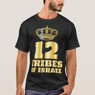 12 Twaalf stammen van Israël Hebreeuwse Israëli Ya T-shirt