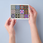 12 Verschillende Tea Bag Tegels - Origami Folding Flyer (Hand)