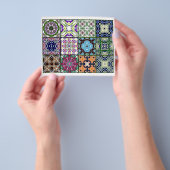 12 Verschillende Tea Bag Tegels - Origami Folding Flyer (Hand)