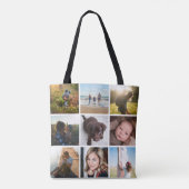 12 vierkante foto collage of Instagram foto Tote Bag (Achterkant)