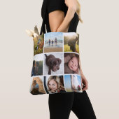 12 vierkante foto collage of Instagram foto Tote Bag (Dichtbij)