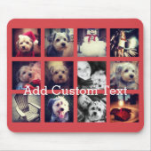 12 vierkante fotocollage met achtergrond van cayen muismat (Voorkant)