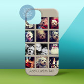 12 vierkante fotocollage met bovenlaag Case-Mate iPhone case