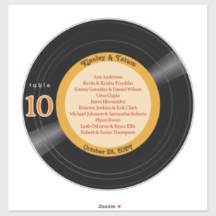 12" Vinyl Record Album Sinaasappel Cream Zitting G Sticker