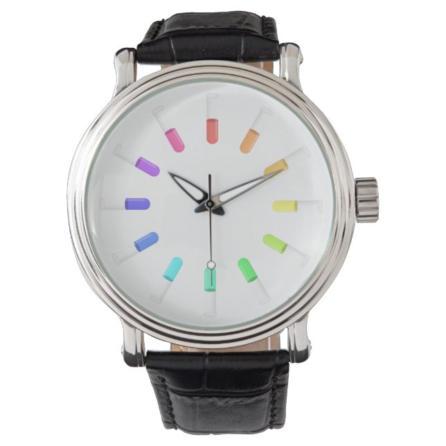 12 vloeistoffen horloge (Voorkant)
