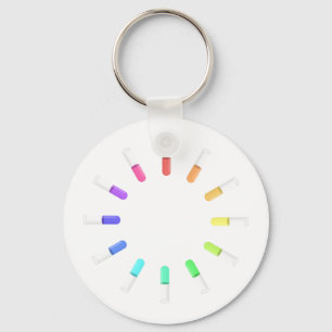 12 vloeistoffen sleutelhanger