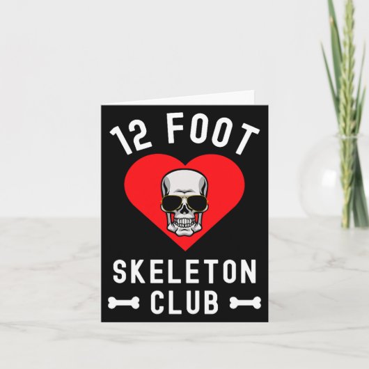 12 voet skelet club reusachtige Skelly Gles Valent Kaart (Voorkant)