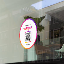 12" Volg Ons op Instagram QR-code verloop