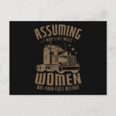 12.Vrachtwagen voor vrachtwagenchauffeur Aankondigingskaart (Voorkant)