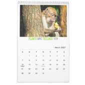 12 vragen die Veganisten krijgen met dierenfoto's Kalender (Mar 2027)