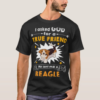 12 Vroeg God ware vriend een Beagle T-shirt