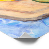 12 x12-inch afdrukken, "Avocado en Lemon" Poster (Hoek)