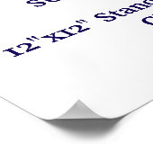 12"x12" Standaard Halfglans Poster (Hoek)