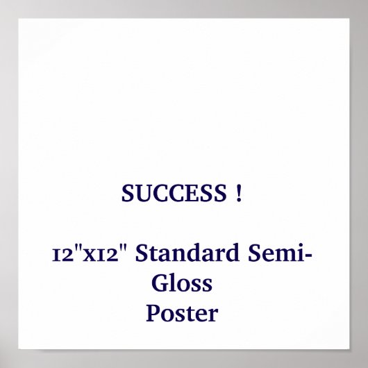 12"x12" Standaard Halfglans Poster (Voorkant)