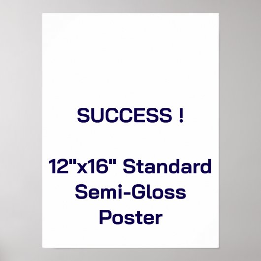 12"x16" Standaard Halfglans Poster (Voorkant)