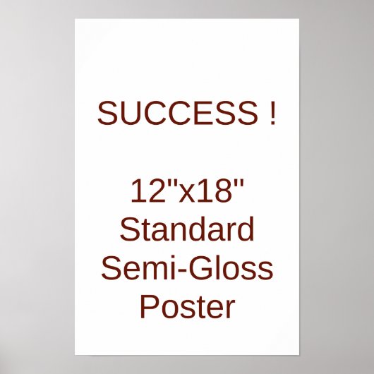 12"x18" Standaard Halfglans Poster (Voorkant)