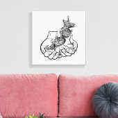 12 x 12 inch, 1,5 inch, Single Canvas Afdruk (Insitu (Woonkamer))