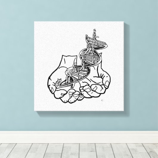 12 x 12 inch, 1,5 inch, Single Canvas Afdruk (Insitu (Houten vloer))