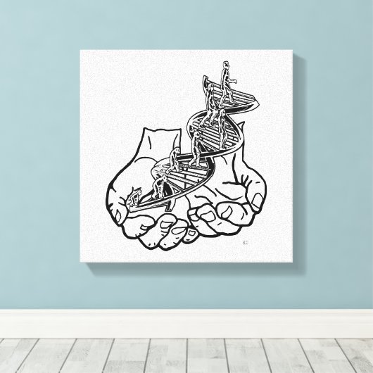 12 x 12 inch, 1,5 inch, Single Canvas Afdruk (Insitu (Houten vloer))