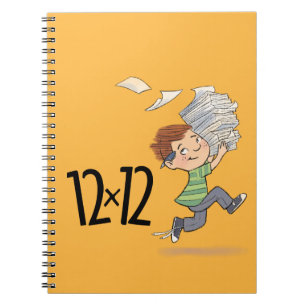 12 x 12 Kind Notitieboek geel