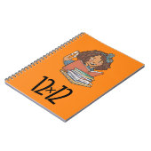 12 x 12 Reader Girl Spiral Notitieboek Oranje (Linkerzijde)