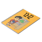 12 x 12 Shelf Boy Spiral Notitieboek Yellow (Linkerzijde)