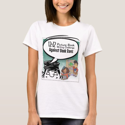 12 x 12 tegen Boekenverbod T-shirt (Voorkant)