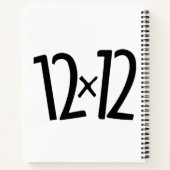 12 x 12 tegen Notitieboek boekverbod (Achterkant)