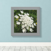 12 "x 12" Witte Koningin Ann's Kant Foto Canvas Afdruk (Insitu (Houten vloer))