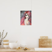 12 x 16 Poster hedendaagse meisjes Fantasy Art (Keuken)
