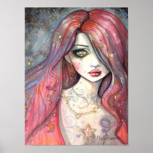 12 x 16 Poster hedendaagse meisjes Fantasy Art