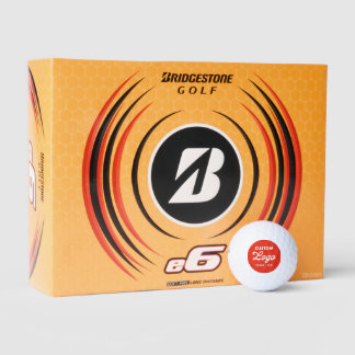 12 x Aangepaste Logo Foto Bridgstone e6 Golfballen
