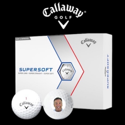 12 x Callaway Supersoft aangepaste foto-golfballen Golfballen