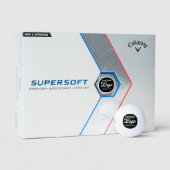 12 x Callaway Supersoft golfballen met eigen logo (Verpakking)