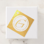12 x ECHT Gouden FOIL Visitekaartjes - DIY IDEE Bedankjes Labels (Met doos)